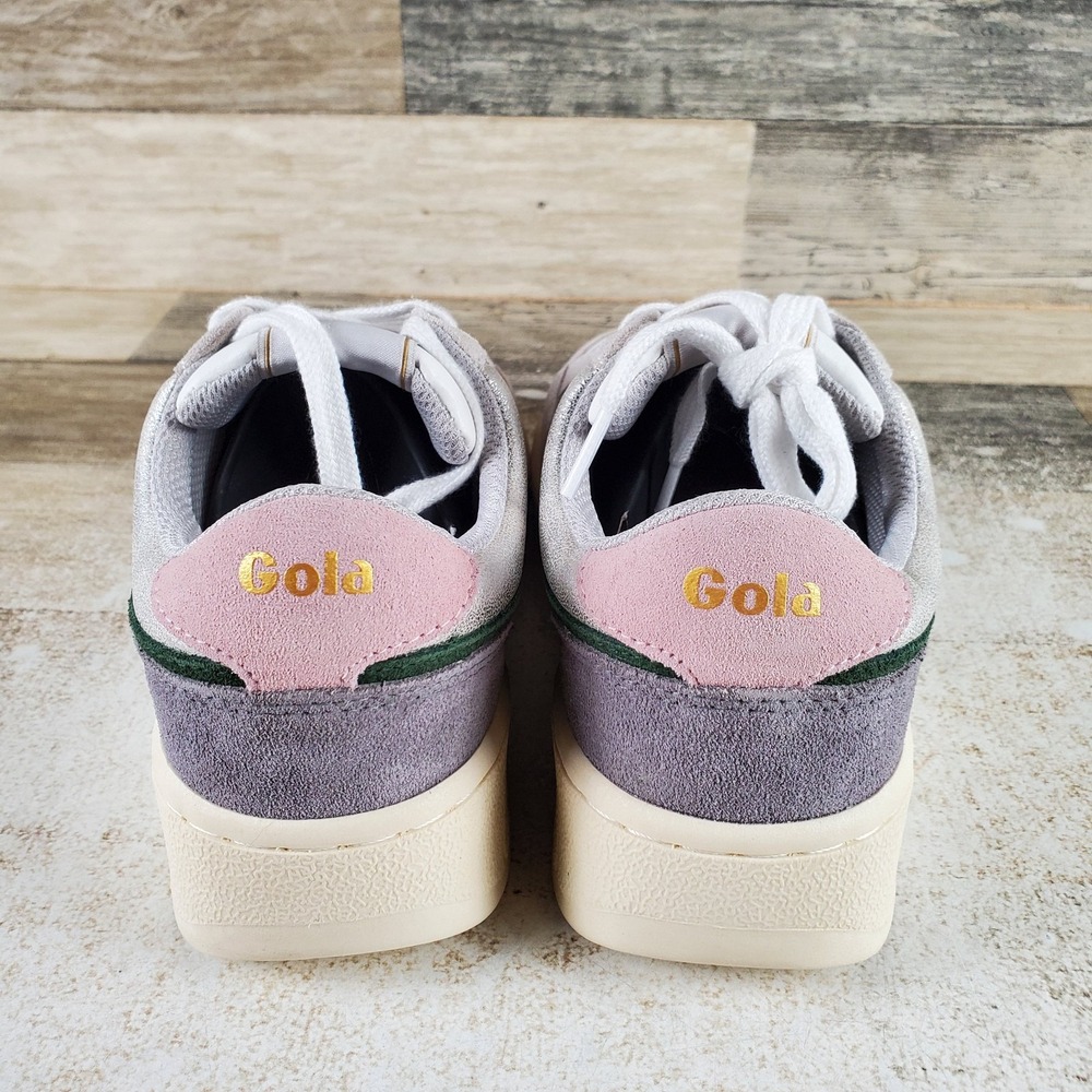 Gola Superslam Blaze Womens Shoes Sz 6.5 Gray White Silver Lifestyle Sneakers - Picture 3 of 10